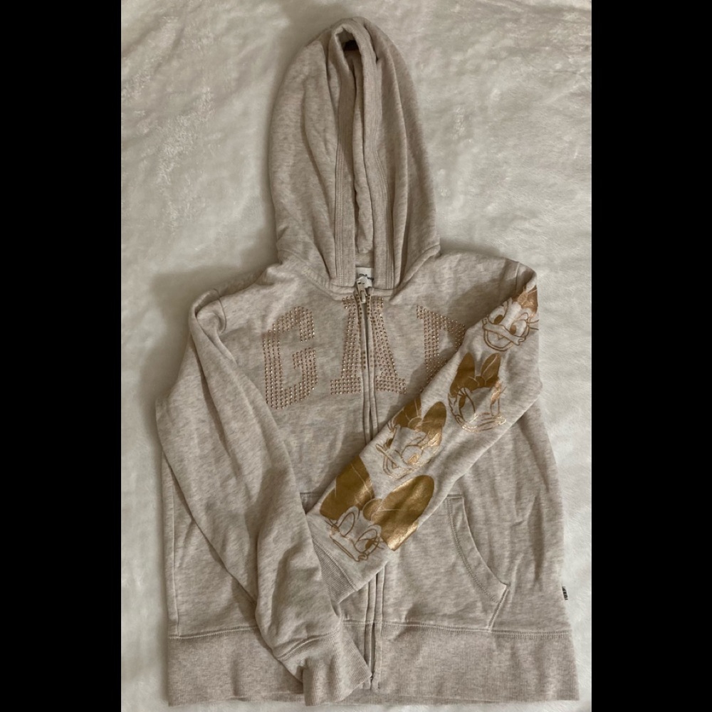 Disney Gap Gold embroidered Daisy Duck Sweatshirt